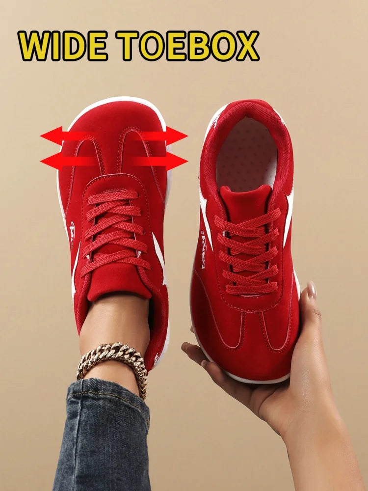 Breathable Unisex Wide-Toed Sneakers for Comfortable Walking