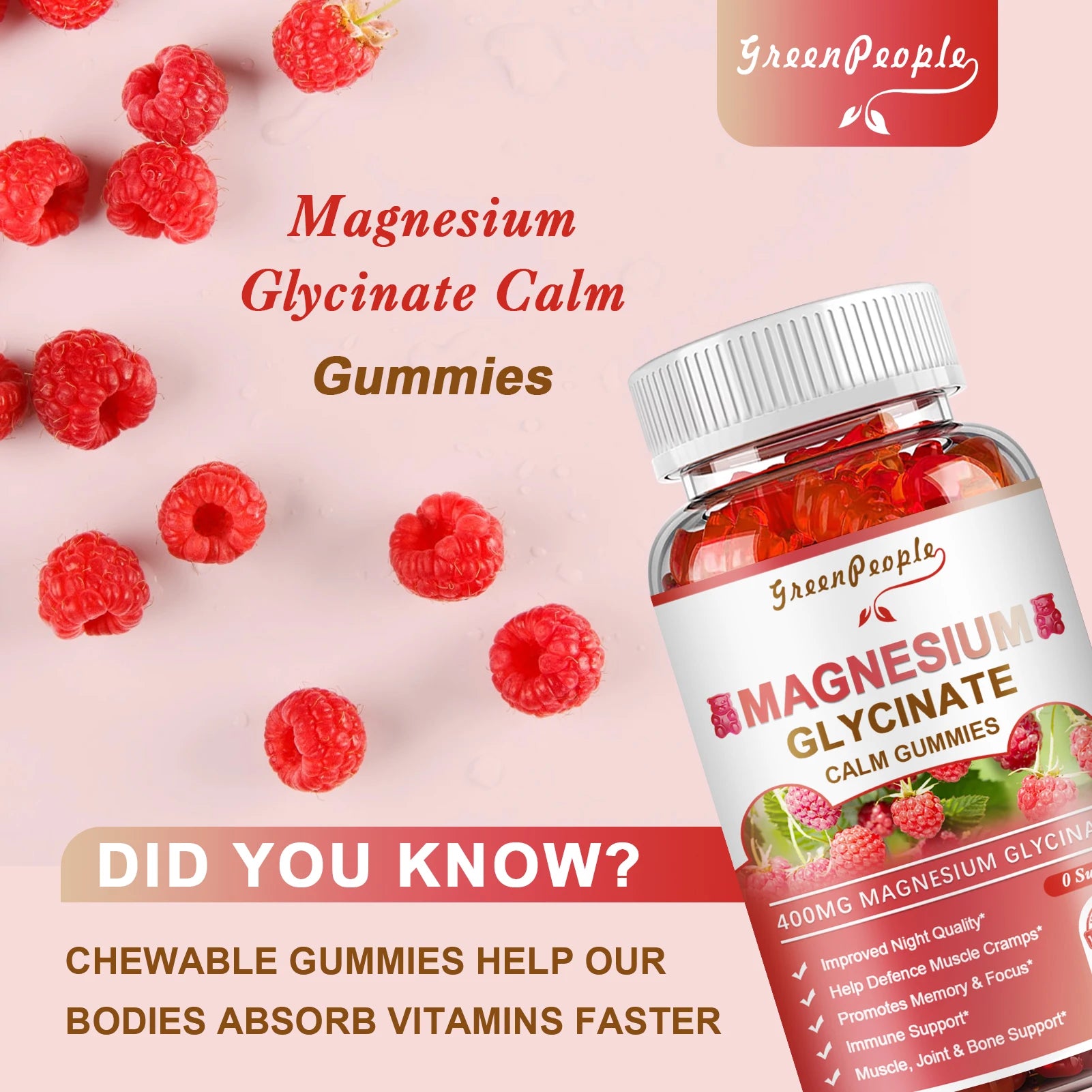 Magnesium Glycinate Gummies for Calm Support & Sleep