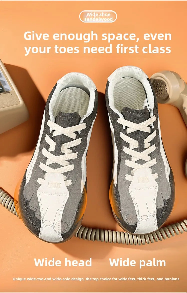 Comfortable Men's Casual Sneakers | Wide Toe Box for All-Day Wear