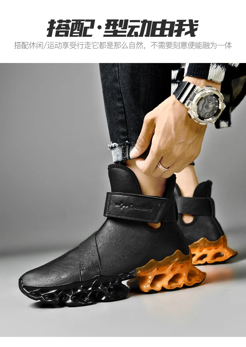 Men's Warm Waterproof Winter Boots | Non-Slip Plush Sneakers