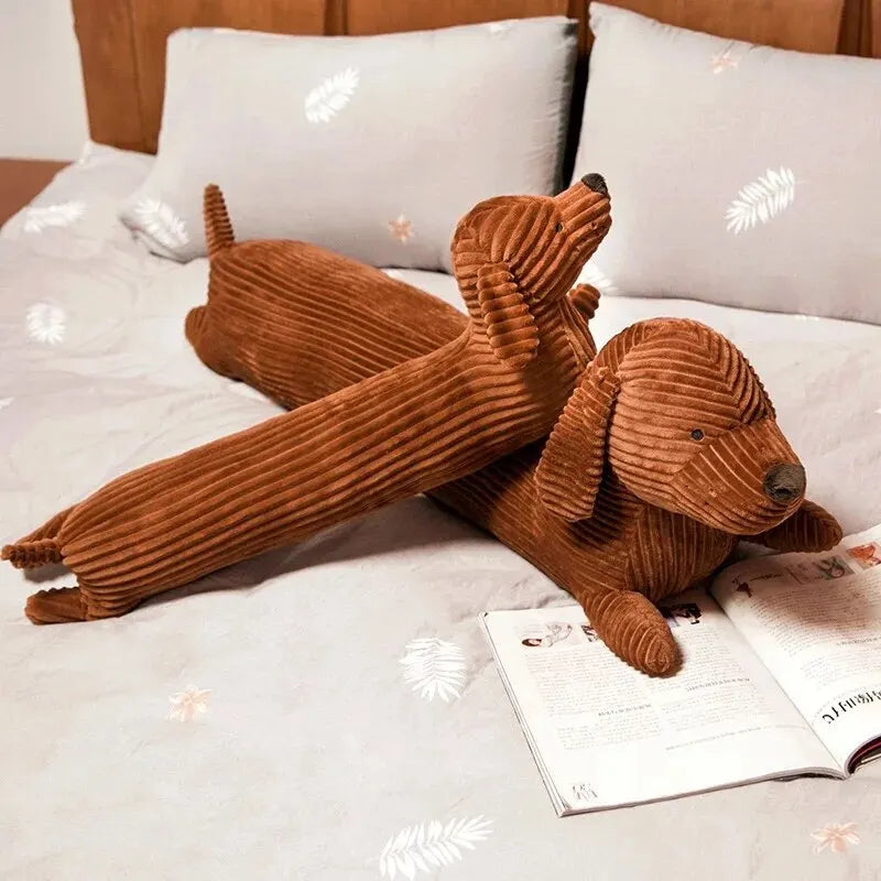 Cute Dachshund Dog Plush Throw Pillow | Soft Neck & Waist Cushion