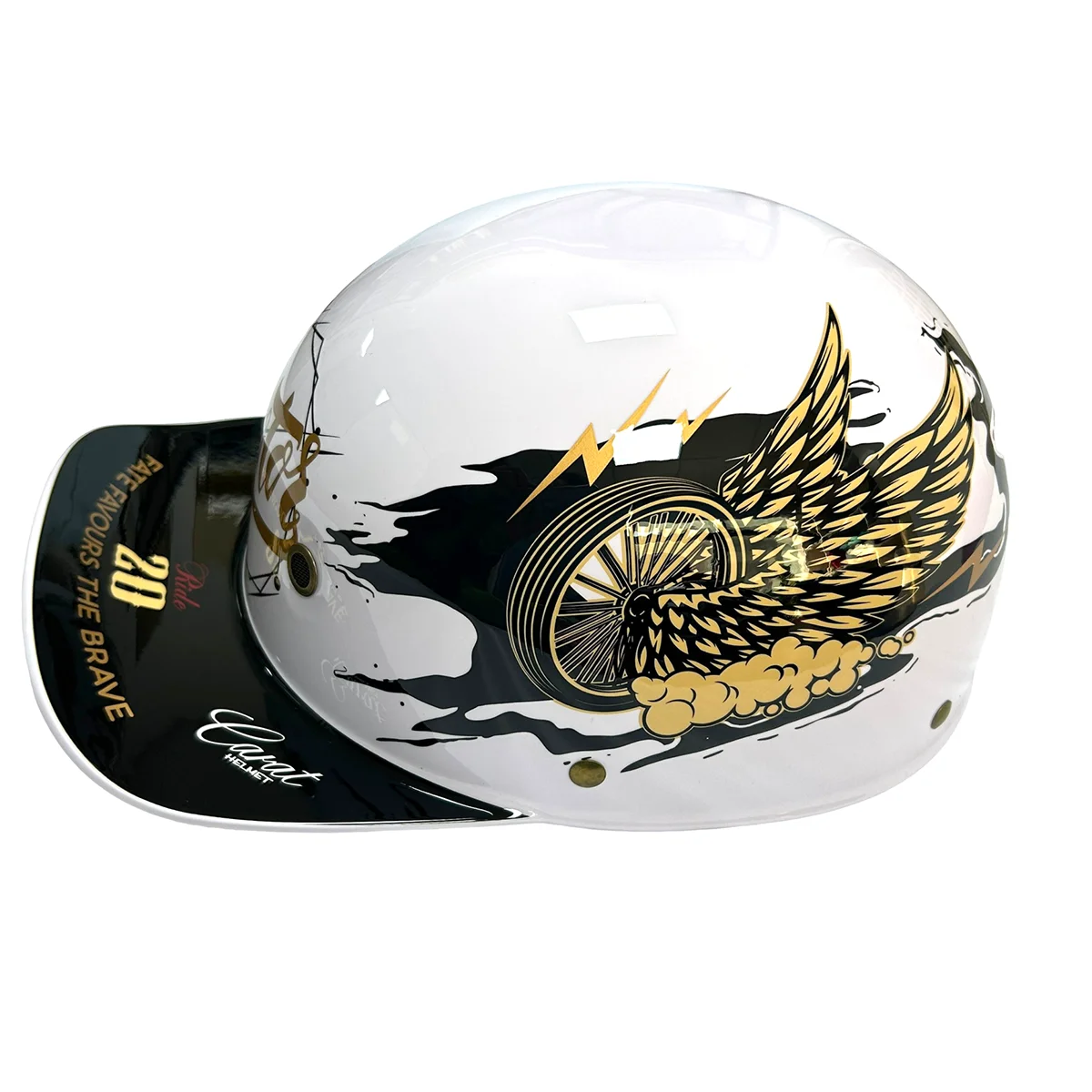 Lightweight Motorcycle Half Helmet | Windproof Cap-Style Design