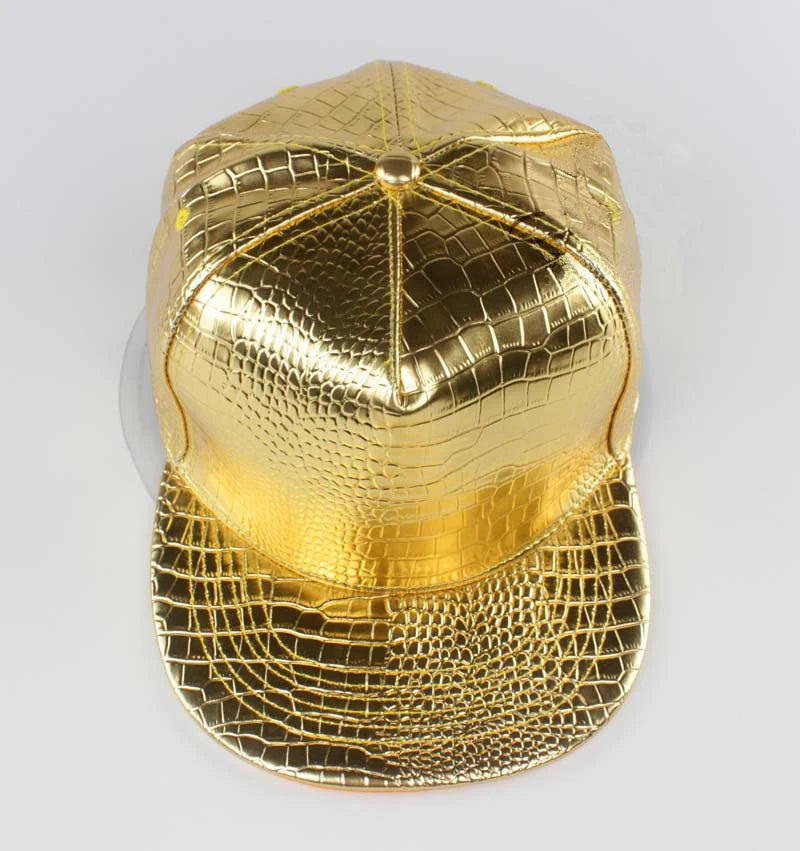 Shiny Crocodile Pattern Flat Edge Baseball Cap | Hip-Hop Style