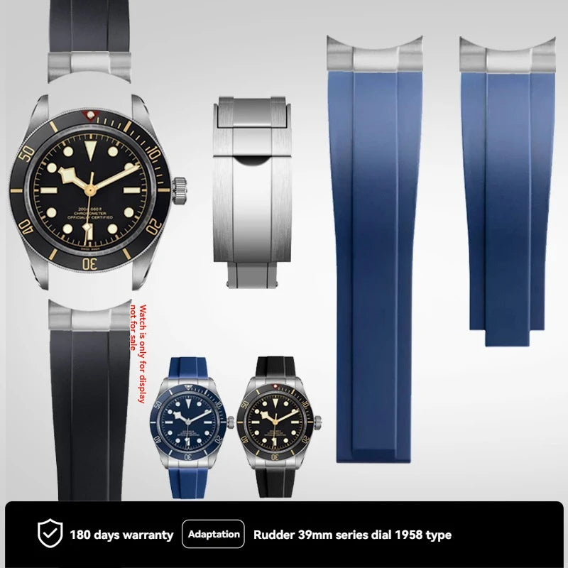 Soft Rubber Quick Release Diver Strap | 20mm & 22mm Options