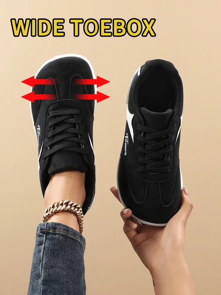 Breathable Unisex Wide-Toed Sneakers for Comfortable Walking