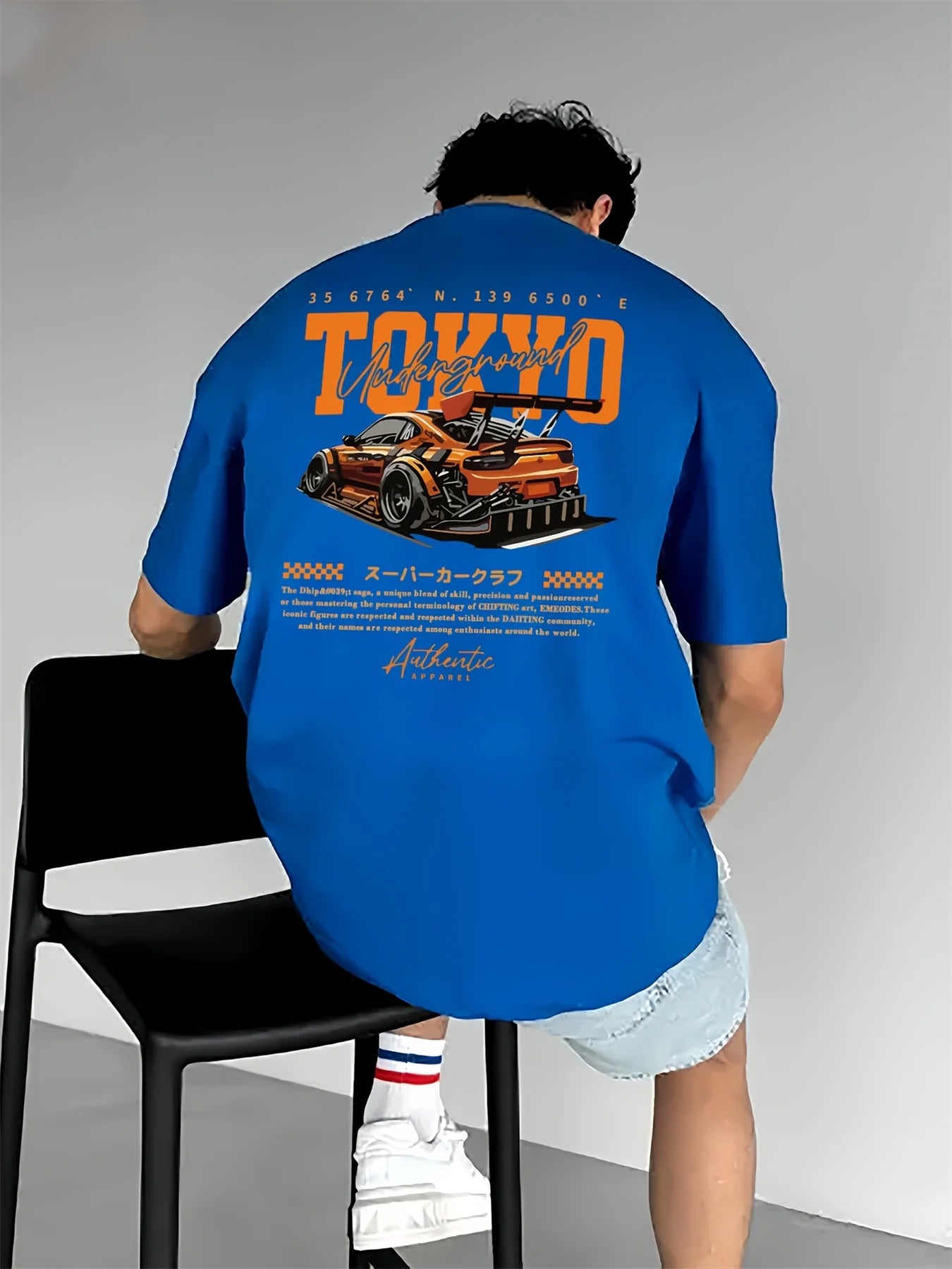 Men's Casual 100% Cotton Summer T-Shirt | Stylish Tokyo Print Tee
