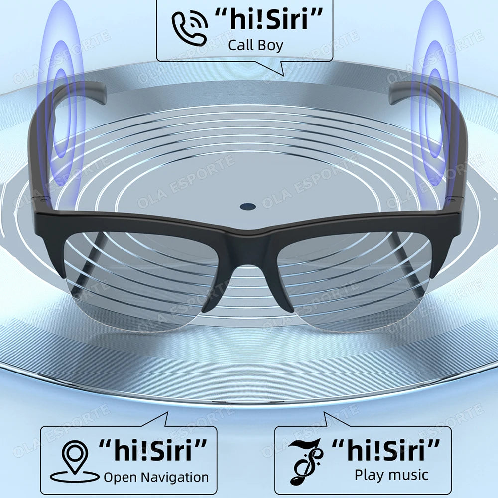 Photosensitive Smart Glasses with Bluetooth & UV Protection