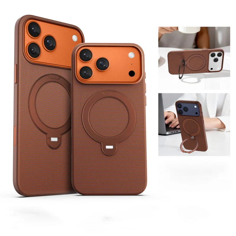 Shockproof Magnetic Phone Case with Stand for iPhone Models