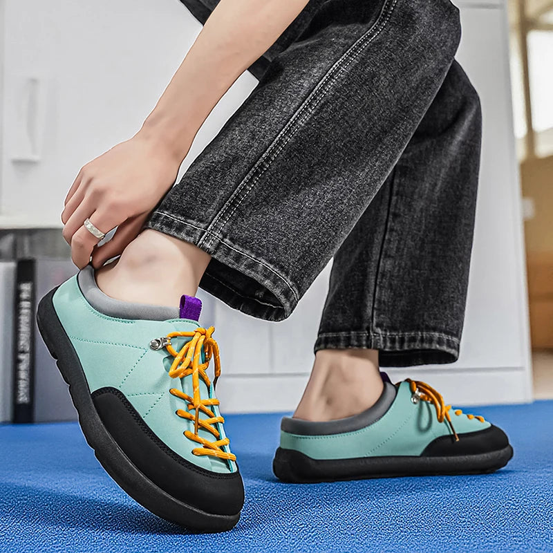 Men's Backless Slip-On Casual Sports Shoes | Soft Anti-Slip Slippers
