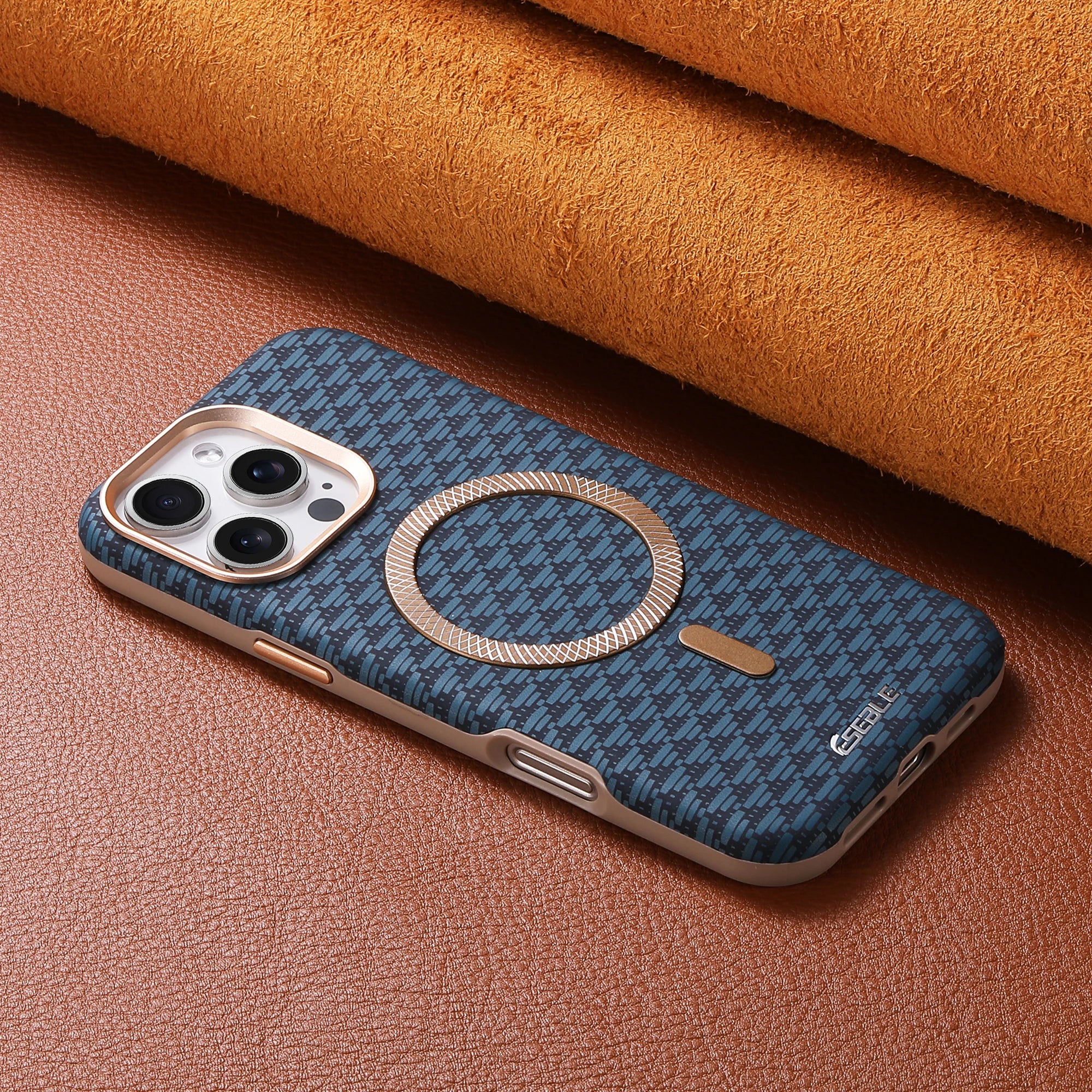 Luxury Leather Carbon Fiber Texture Phone Case for iPhone Pro Max