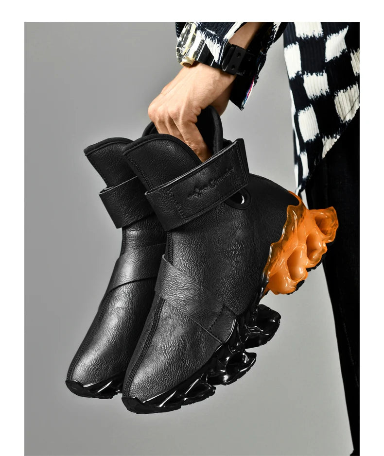 Men's Warm Waterproof Winter Boots | Non-Slip Plush Sneakers