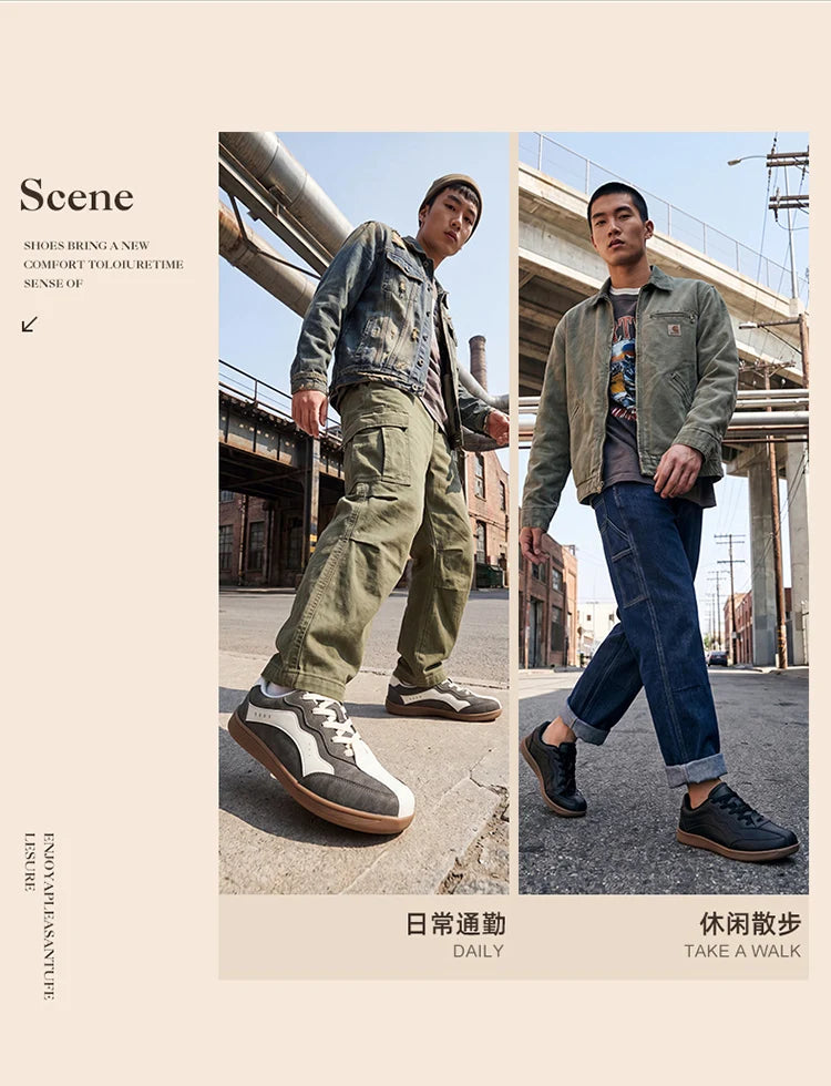Comfortable Men's Casual Sneakers | Wide Toe Box for All-Day Wear