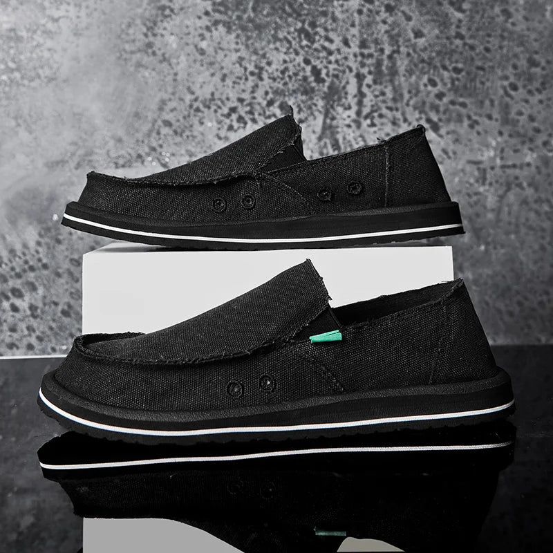 Men's Handmade Canvas Casual Sneakers | Breathable & Stylish Footwear