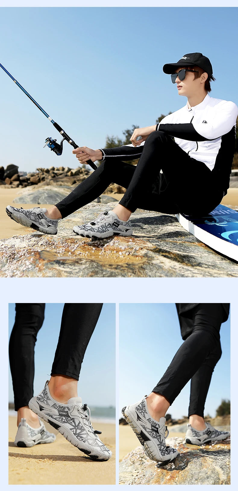 Quick-Drying Barefoot Wading Shoes for Beach and Water Sports