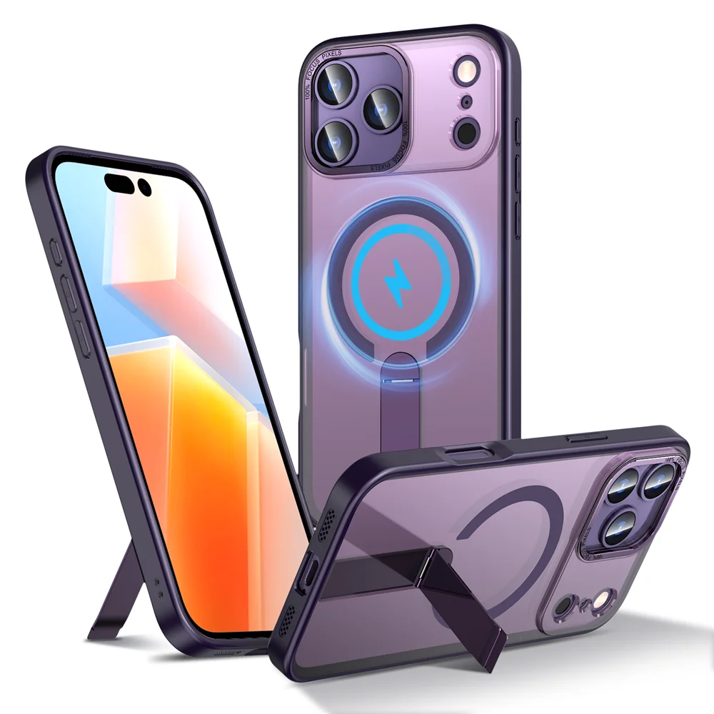 Luxury Magnetic Folding Stand Phone Case for All iPhone Models