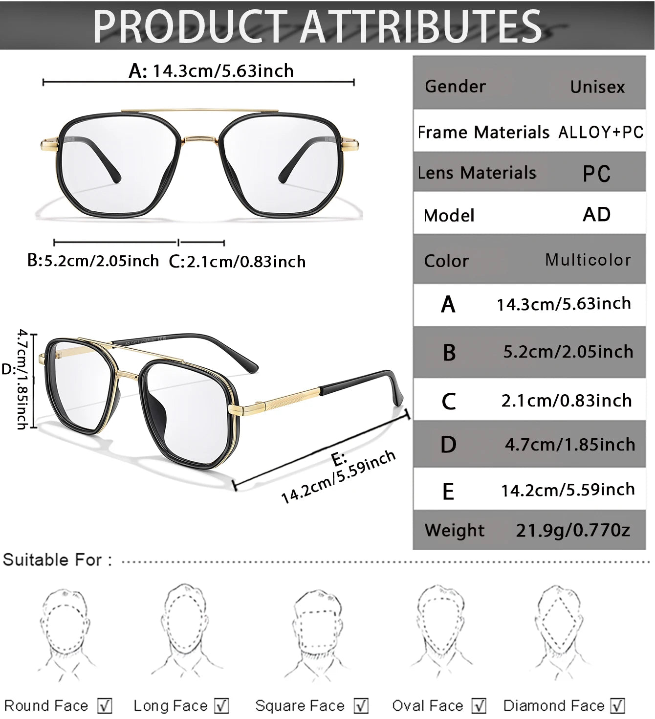 Stylish Square Photochromic Reading Glasses | Blue Light Blocking Eyewear