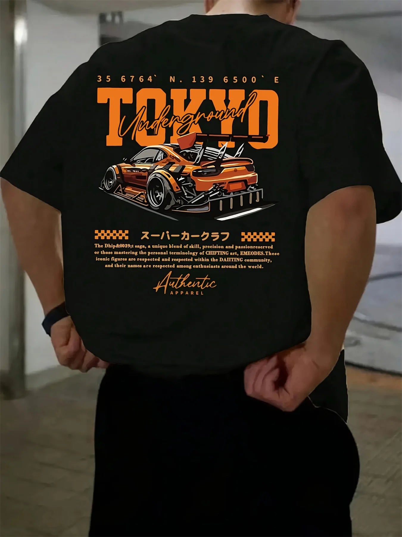 Men's Casual 100% Cotton Summer T-Shirt | Stylish Tokyo Print Tee