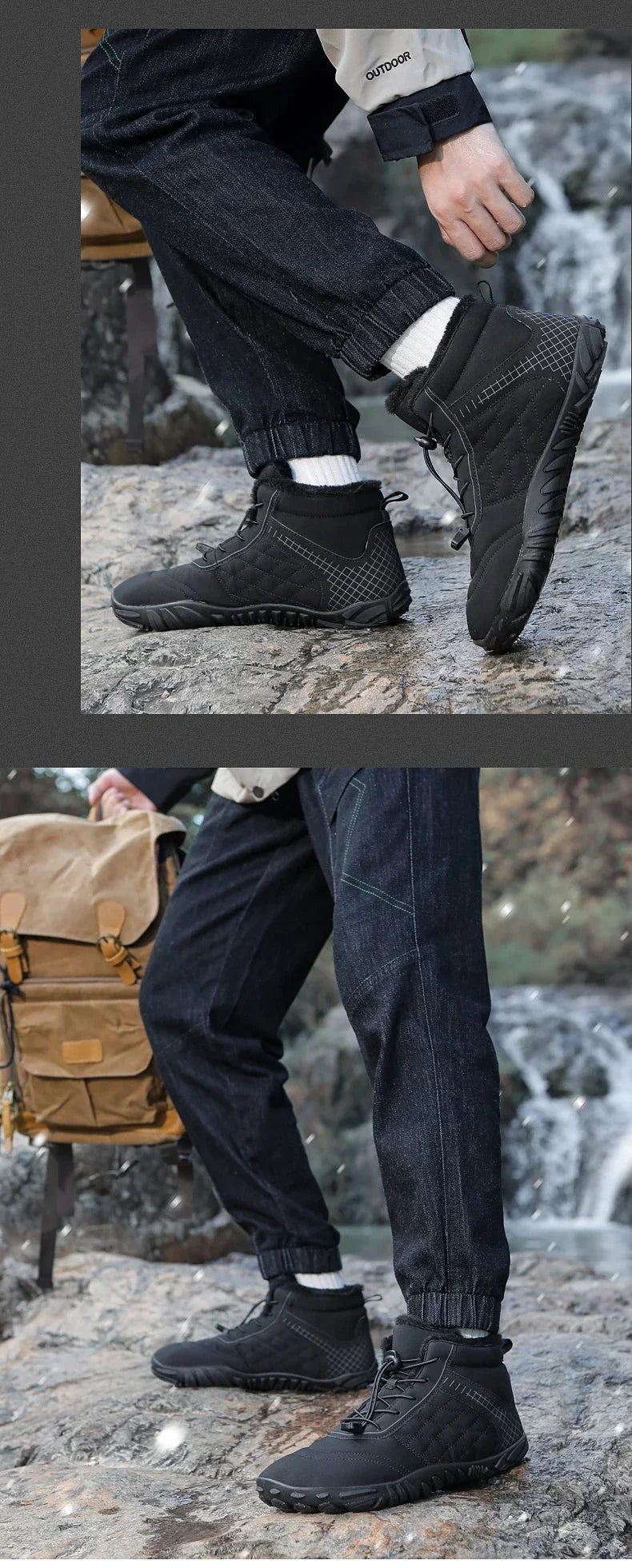 Versatile Winter Boots for Men and Women | Non-Slip Outdoor Sneakers