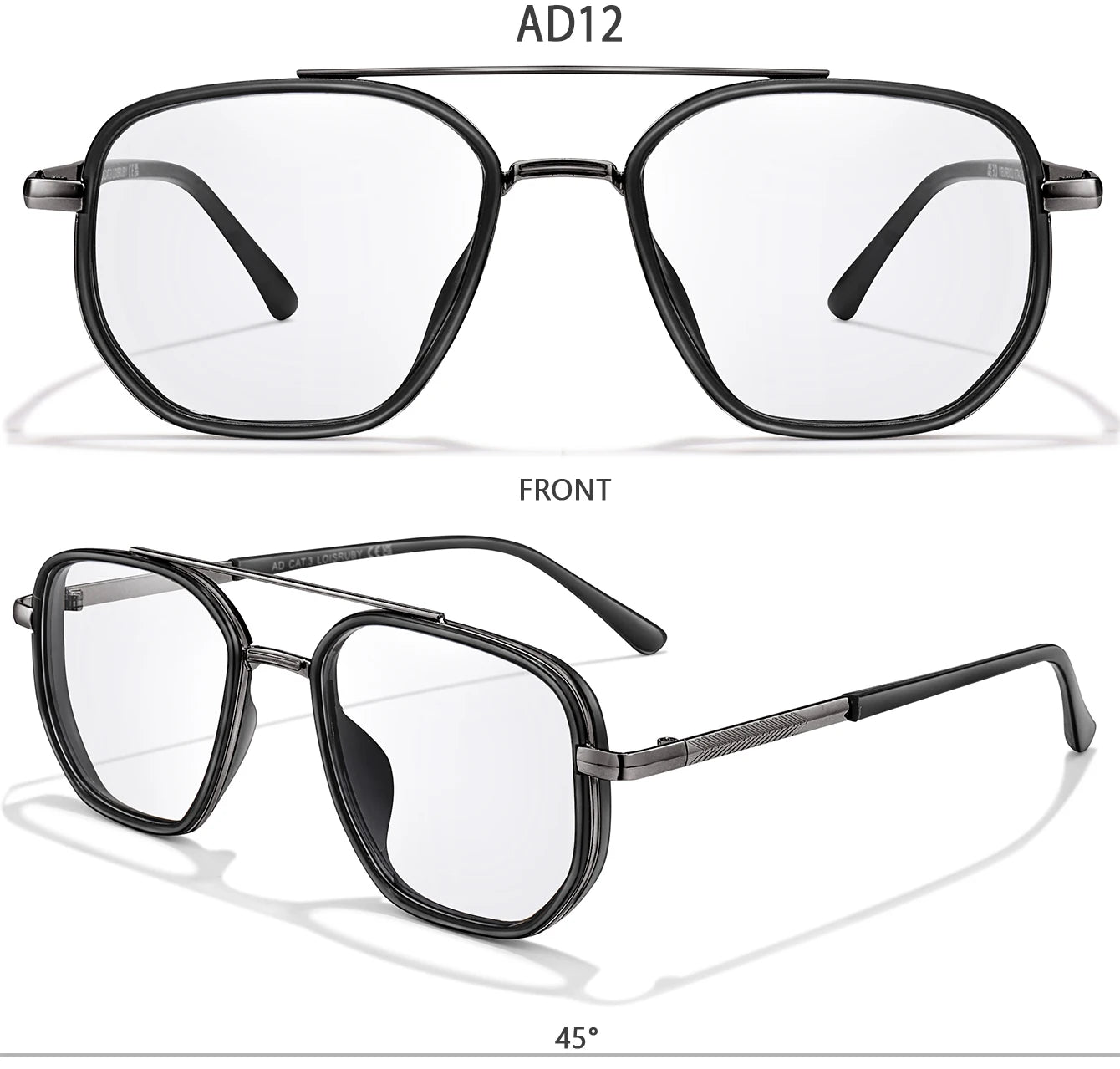 Stylish Square Photochromic Reading Glasses | Blue Light Blocking Eyewear