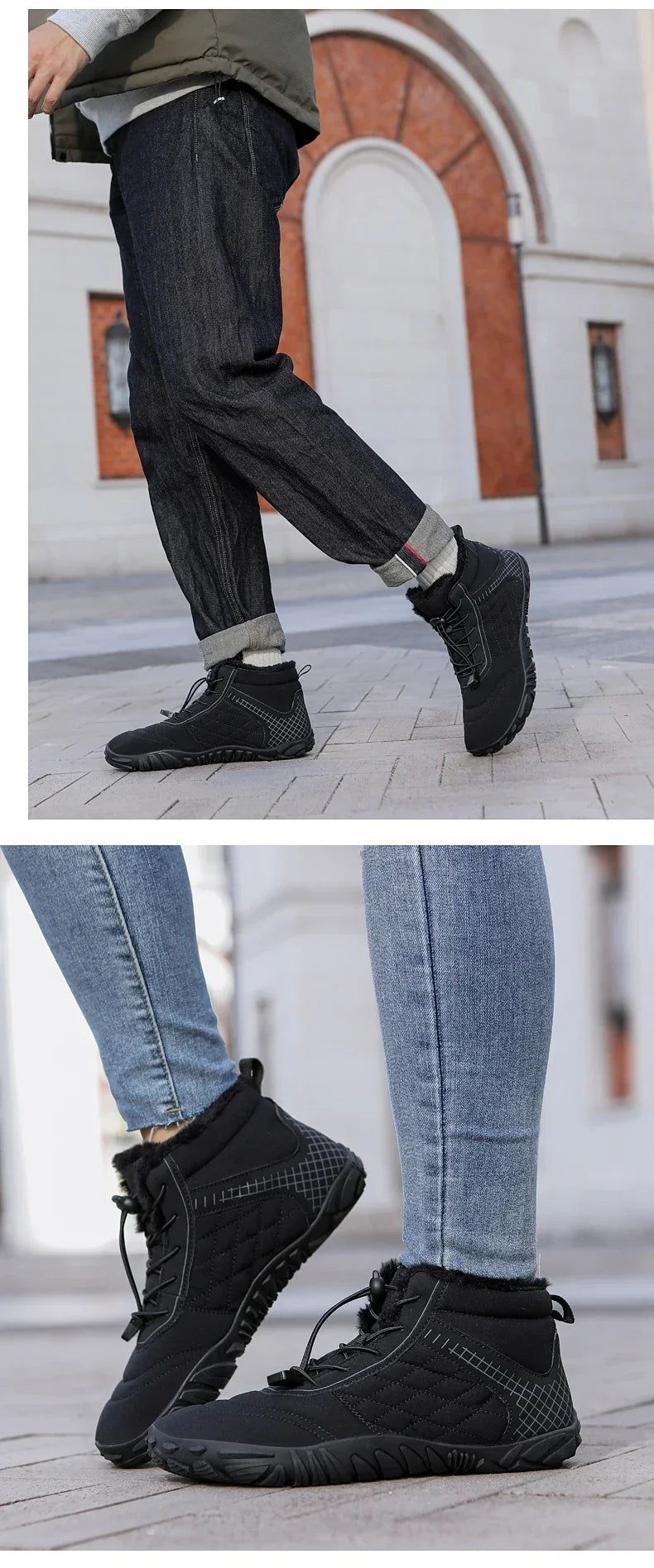 Versatile Winter Boots for Men and Women | Non-Slip Outdoor Sneakers