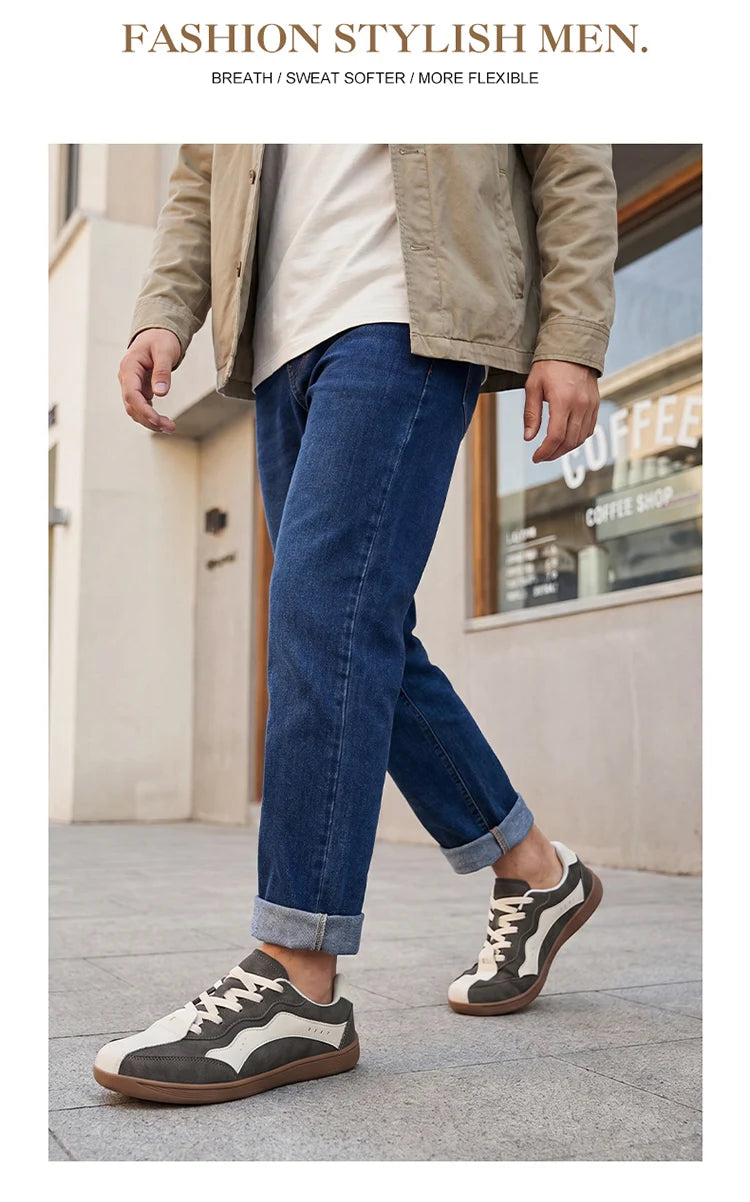 Comfortable Men's Casual Sneakers | Wide Toe Box for All-Day Wear
