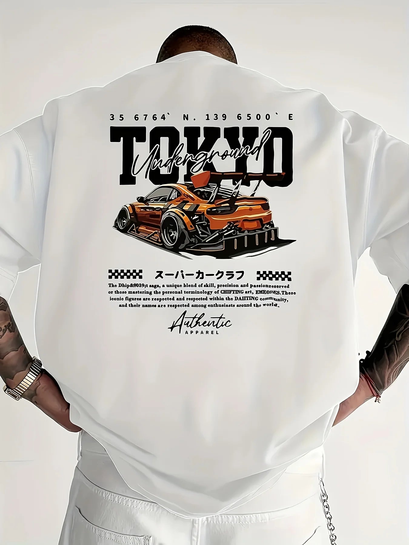 Men's Casual 100% Cotton Summer T-Shirt | Stylish Tokyo Print Tee