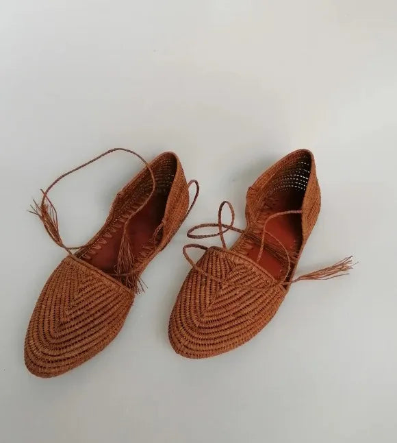 Handmade Natural Raffia Sandals for Women | Perfect Summer Footwear