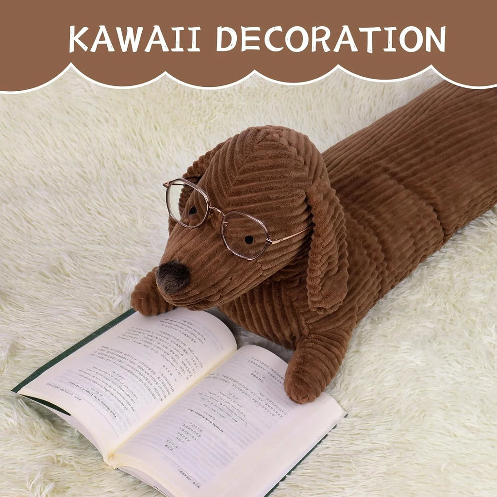 Cute Long Dachshund Plush Toy | Adorable Body Pillow for Kids