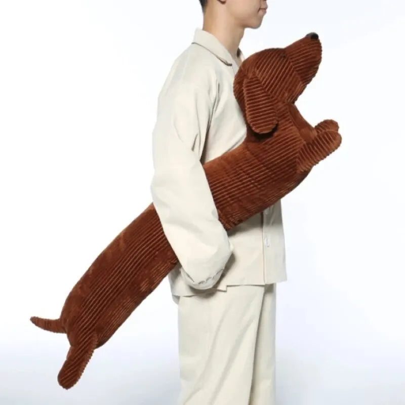 Cute Dachshund Dog Plush Throw Pillow | Soft Neck & Waist Cushion