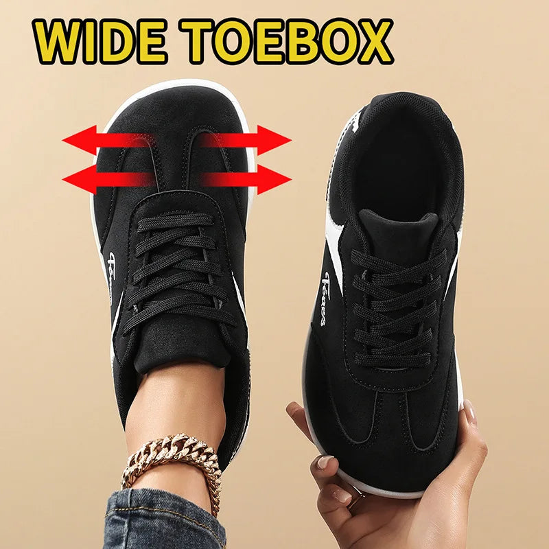 Breathable Unisex Wide-Toed Sneakers for Comfortable Walking