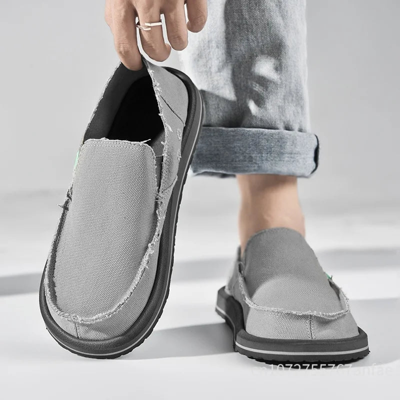 Men's Handmade Canvas Casual Sneakers | Breathable & Stylish Footwear