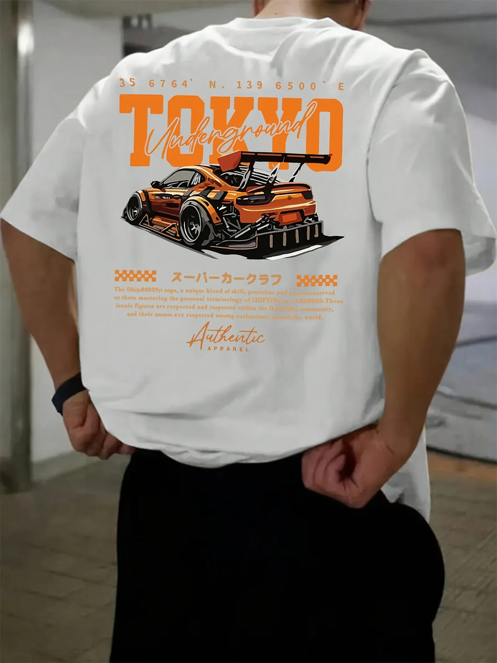Men's Casual 100% Cotton Summer T-Shirt | Stylish Tokyo Print Tee