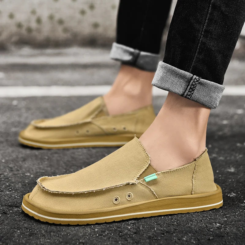 Men's Handmade Canvas Casual Sneakers | Breathable & Stylish Footwear