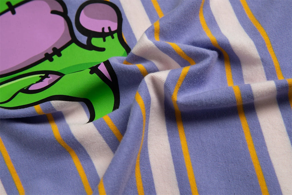 Men's Oversized Dinosaur Smiley Print T-Shirt | Casual Streetwear