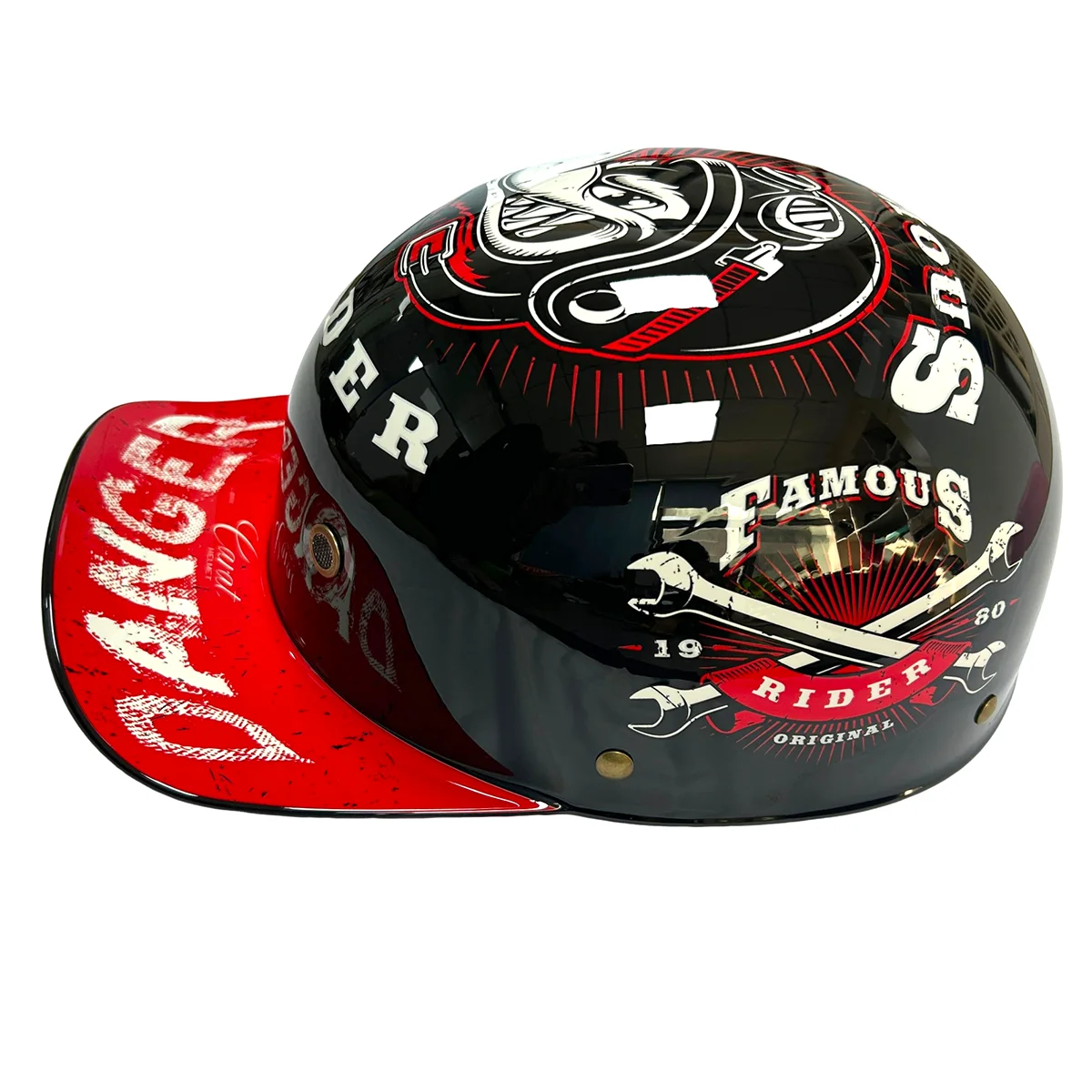Lightweight Motorcycle Half Helmet | Windproof Cap-Style Design