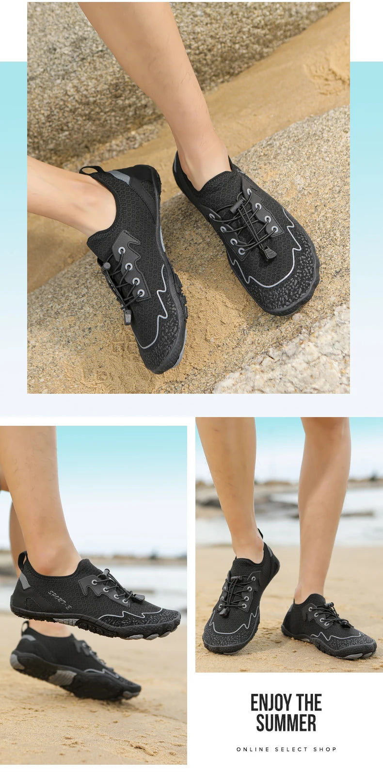 Quick-Drying Barefoot Wading Shoes for Beach and Water Sports