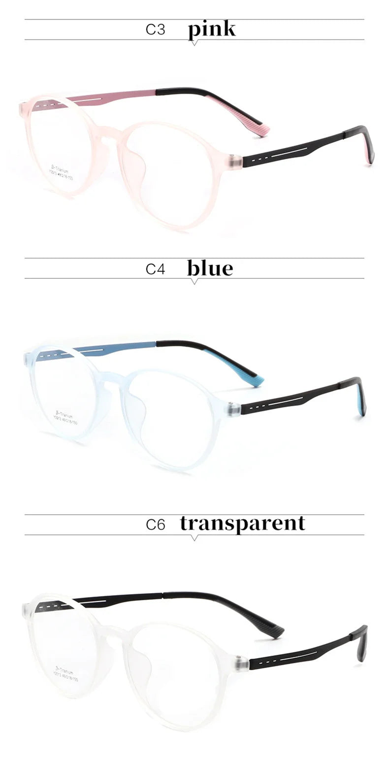 Ultralight Retro Round Optical Glasses | Stylish Prescription Frames