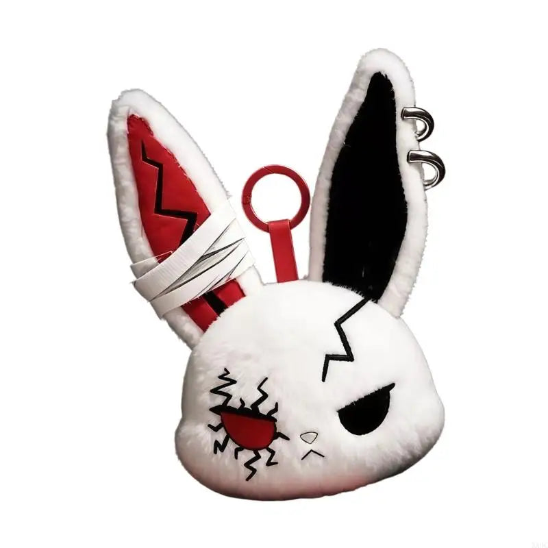 Gothic Rabbit Plush Keychain | Stylish Accessory for Bags