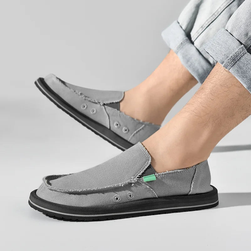 Men's Handmade Canvas Casual Sneakers | Breathable & Stylish Footwear