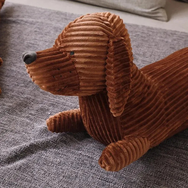 Cute Dachshund Dog Plush Throw Pillow | Soft Neck & Waist Cushion