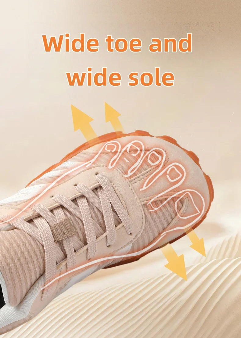Breathable Women's Wide Shoes | Minimalist Non-Slip Sports Footwear