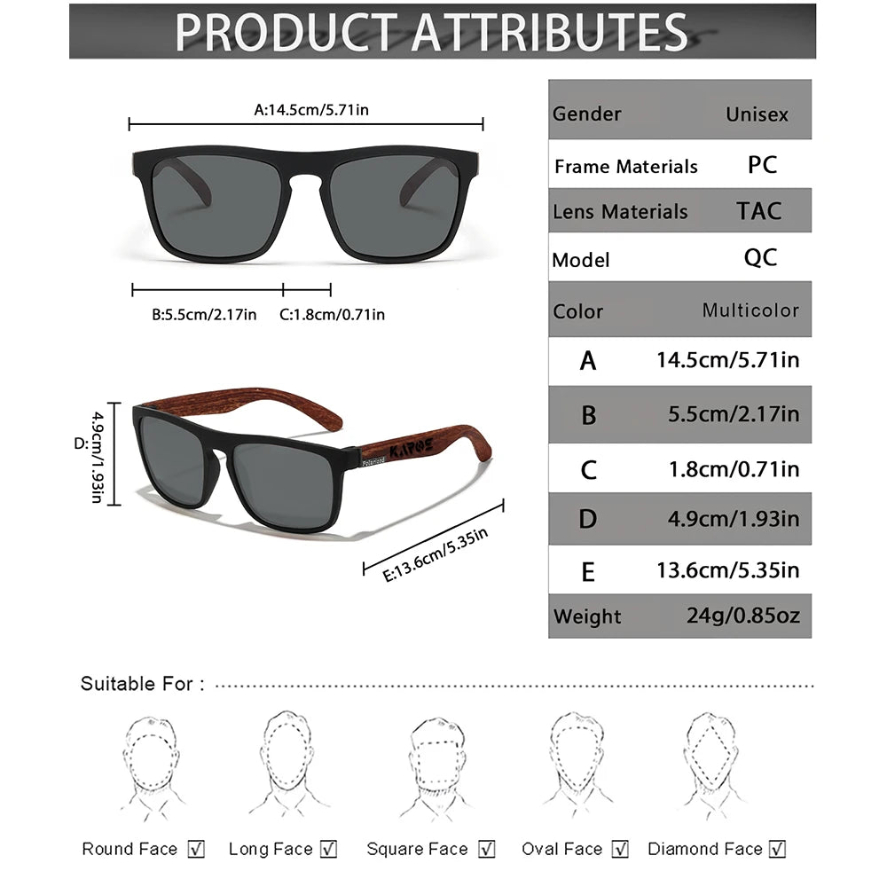 Classic Polarized Fishing Sunglasses for Outdoor Activities