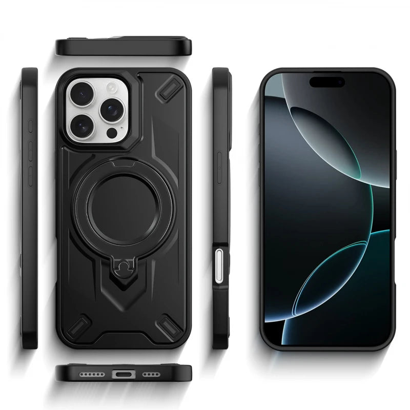 360 Rotating Shockproof Case for iPhone - Magnetic Protection