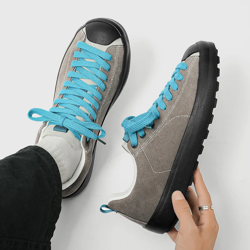 Men's Casual Suede Sneakers | Non-Slip Low Top Walking Shoes