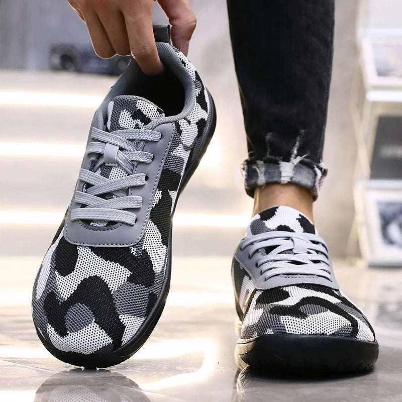 Wide Toe Soft Soled Comfortable Men's Sneakers | All-Season Outdoor