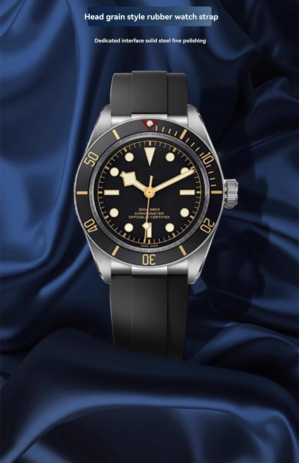 Soft Rubber Quick Release Diver Strap | 20mm & 22mm Options