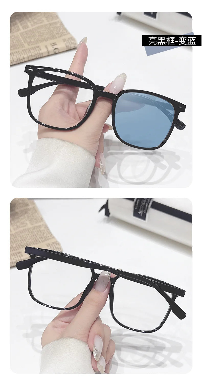 Photochromic Square Sunglasses for Unisex Stylish Travel