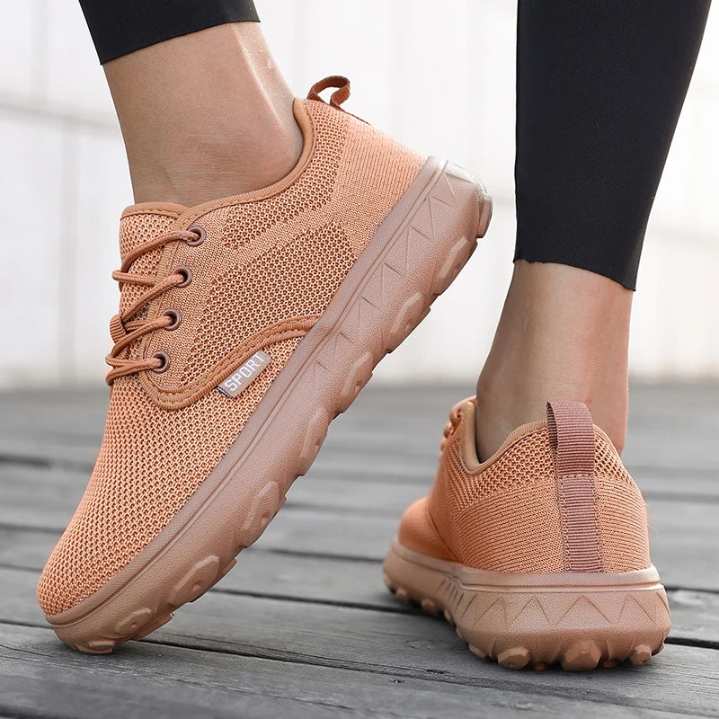 Wide Toe Women's Breathable Platform Sneakers | Comfortable Walking Shoes