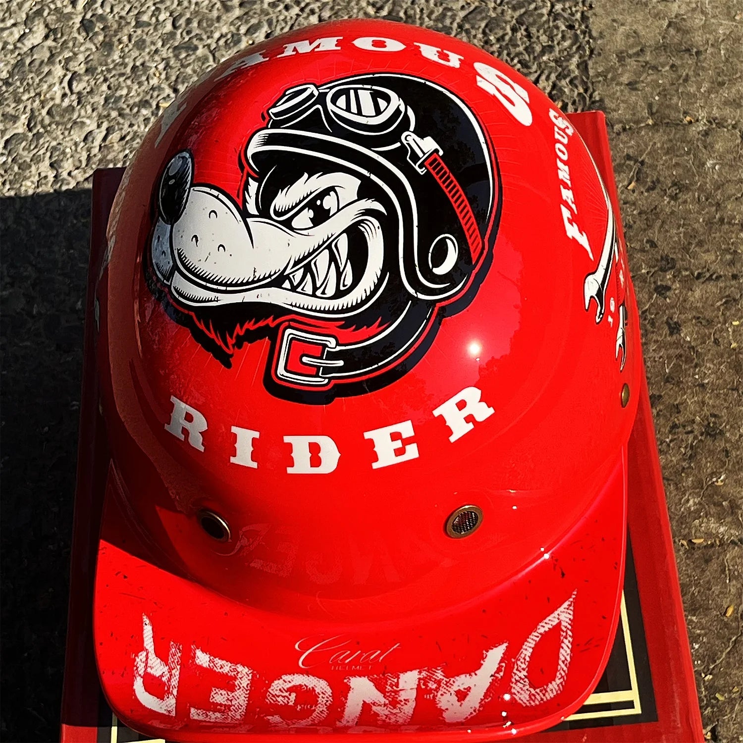 Lightweight Vintage Half Helmet | Open Face Motorcycle Protection
